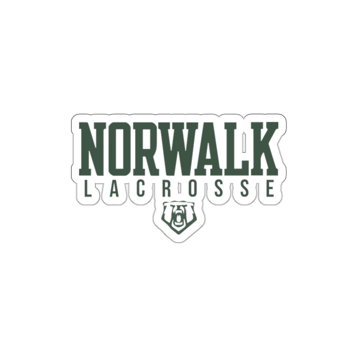Norwalk Lacrosse Die-Cut Stickers