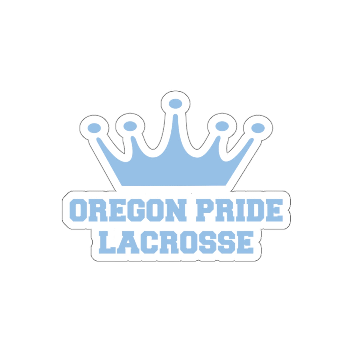 Oregon Pride Lacrosse Die-Cut Stickers