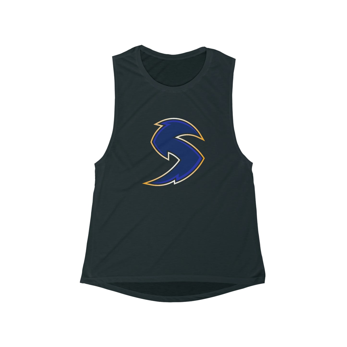 Women's Salt Lake Storm Lacrosse Bella + Canvas Flowy Scoop Muscle Tank
