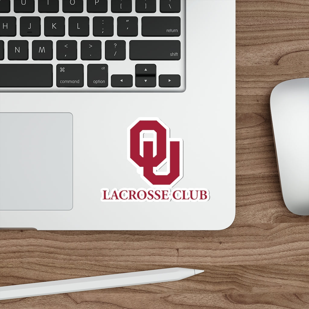 Oklahoma University Lacrosse Die-Cut Stickers