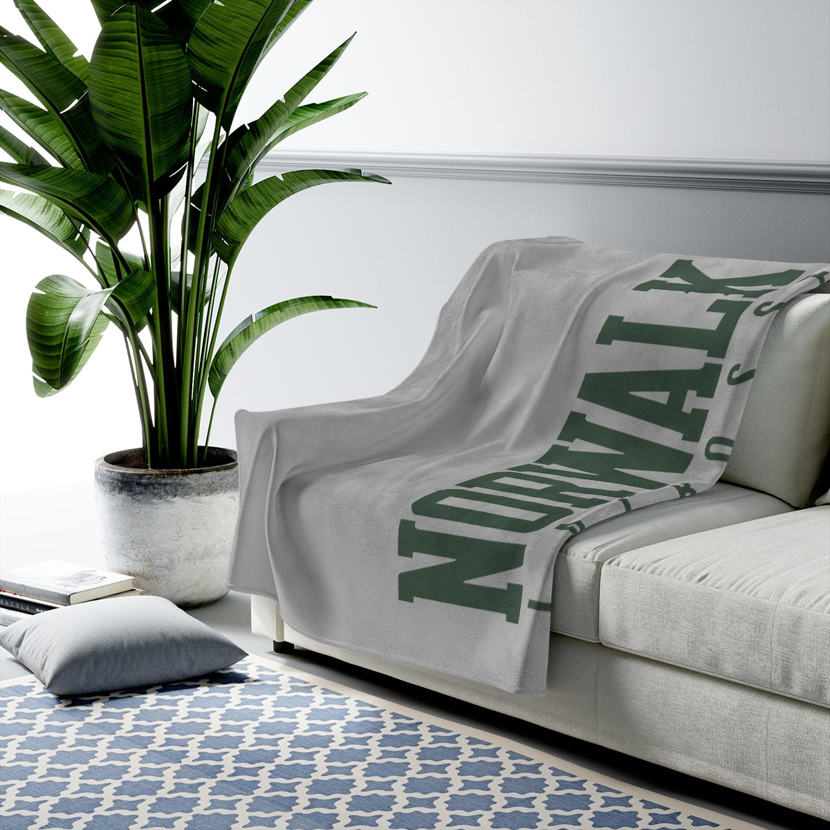 Norwalk Lacrosse Velveteen Plush Blanket