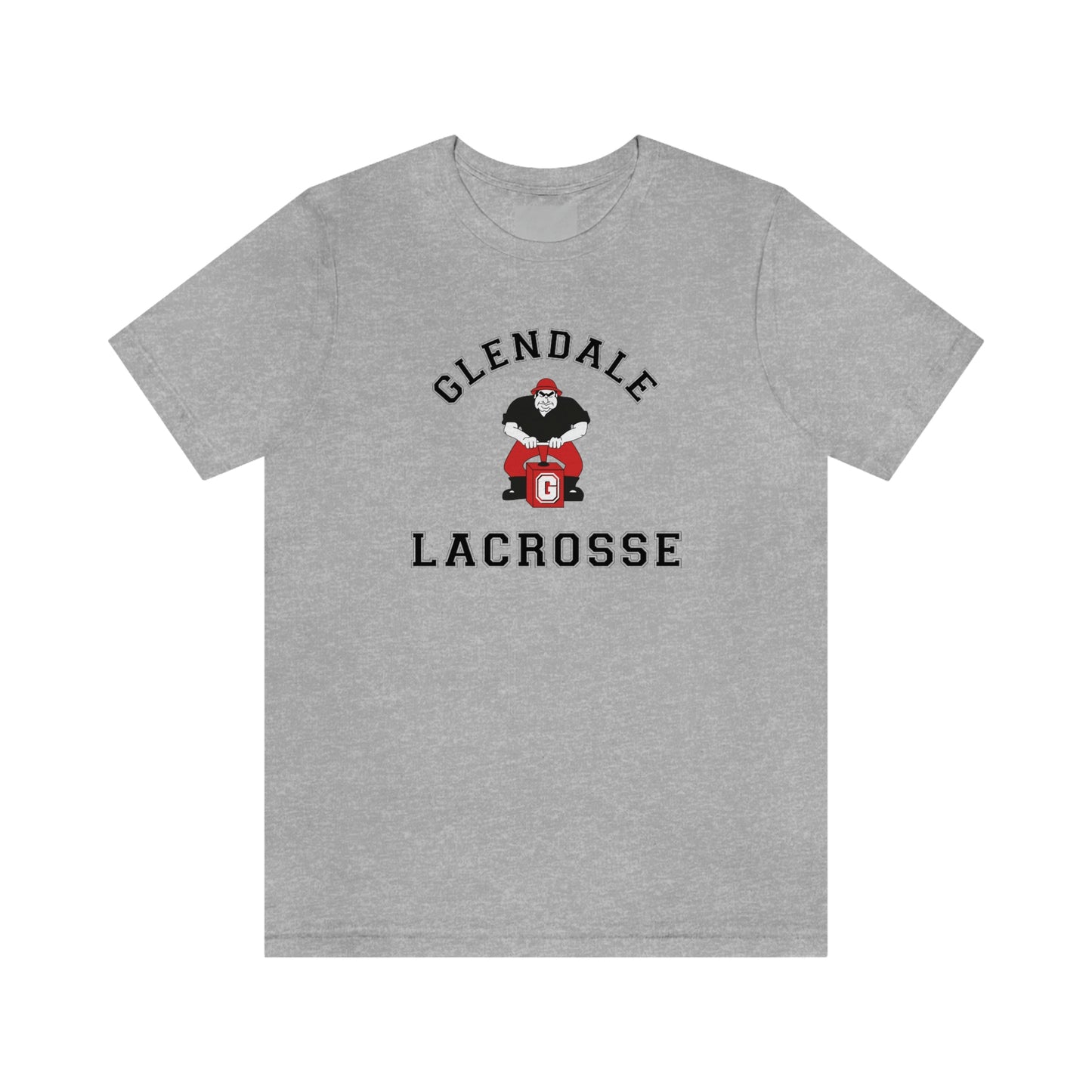 Adult Glendale HS Lacrosse Bella + Canvas Short Sleeve Cotton Tee
