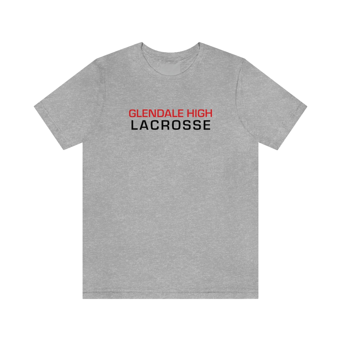 Adult Glendale HS Lacrosse Bella + Canvas Short Sleeve Cotton Tee