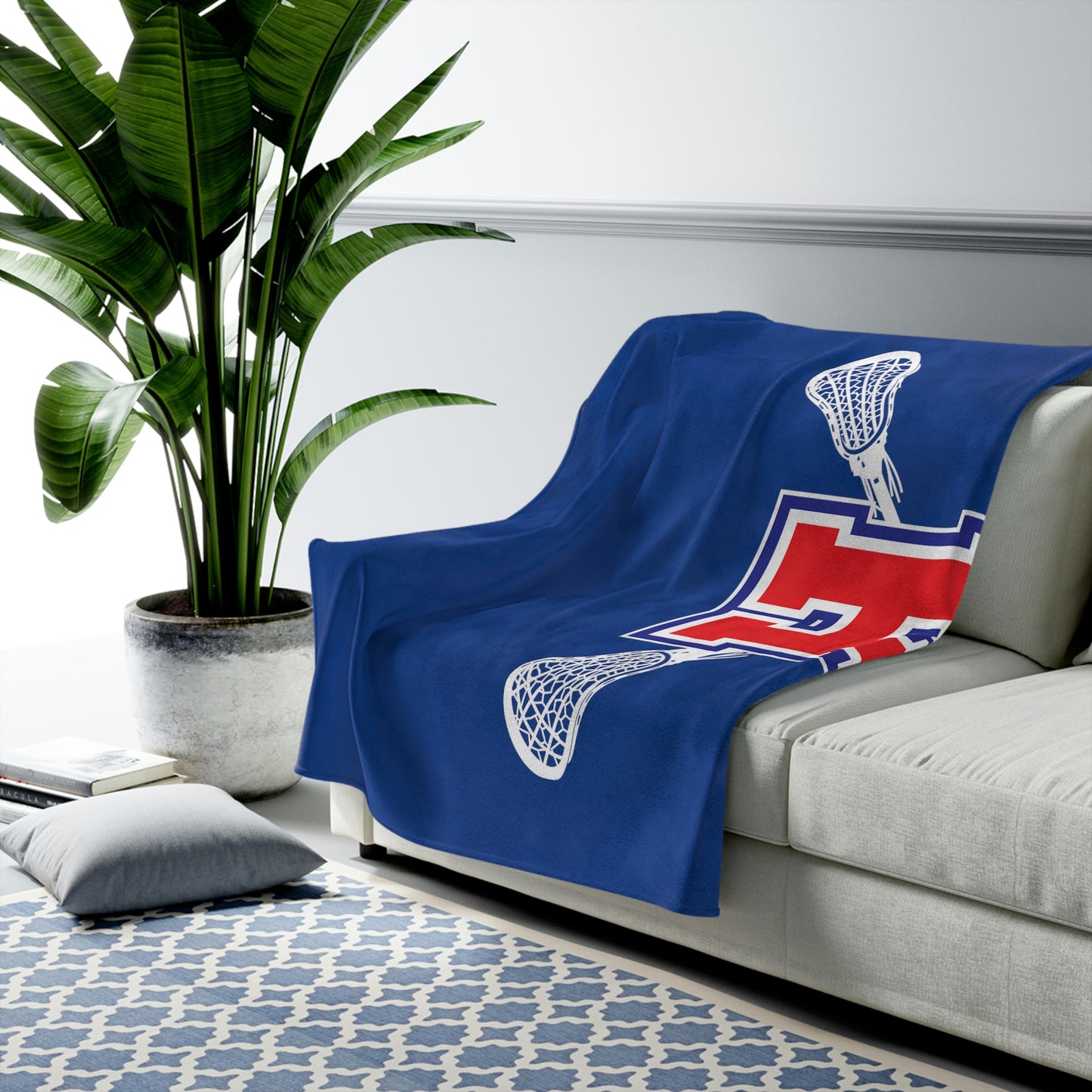 Hilhi Lacrosse Velveteen Plush Blanket