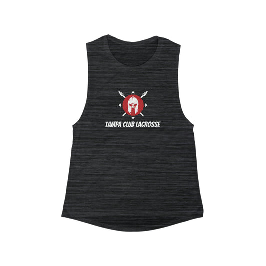 Women's Tampa Club Lacrosse Bella + Canvas Flowy Scoop Muscle Tank