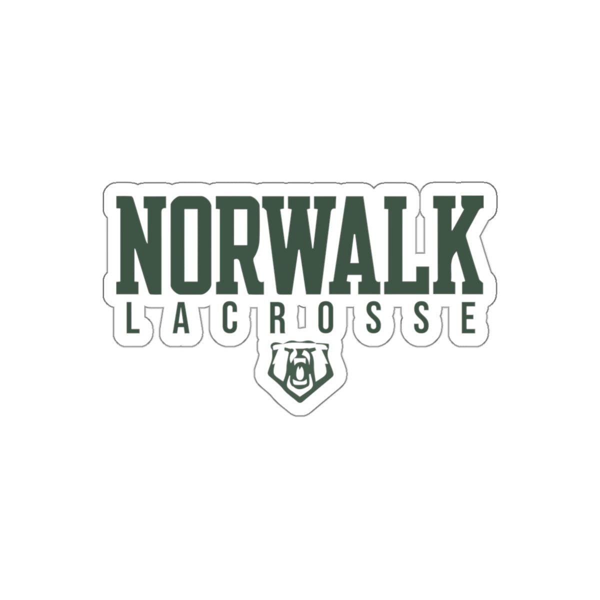 Norwalk Lacrosse Die-Cut Stickers