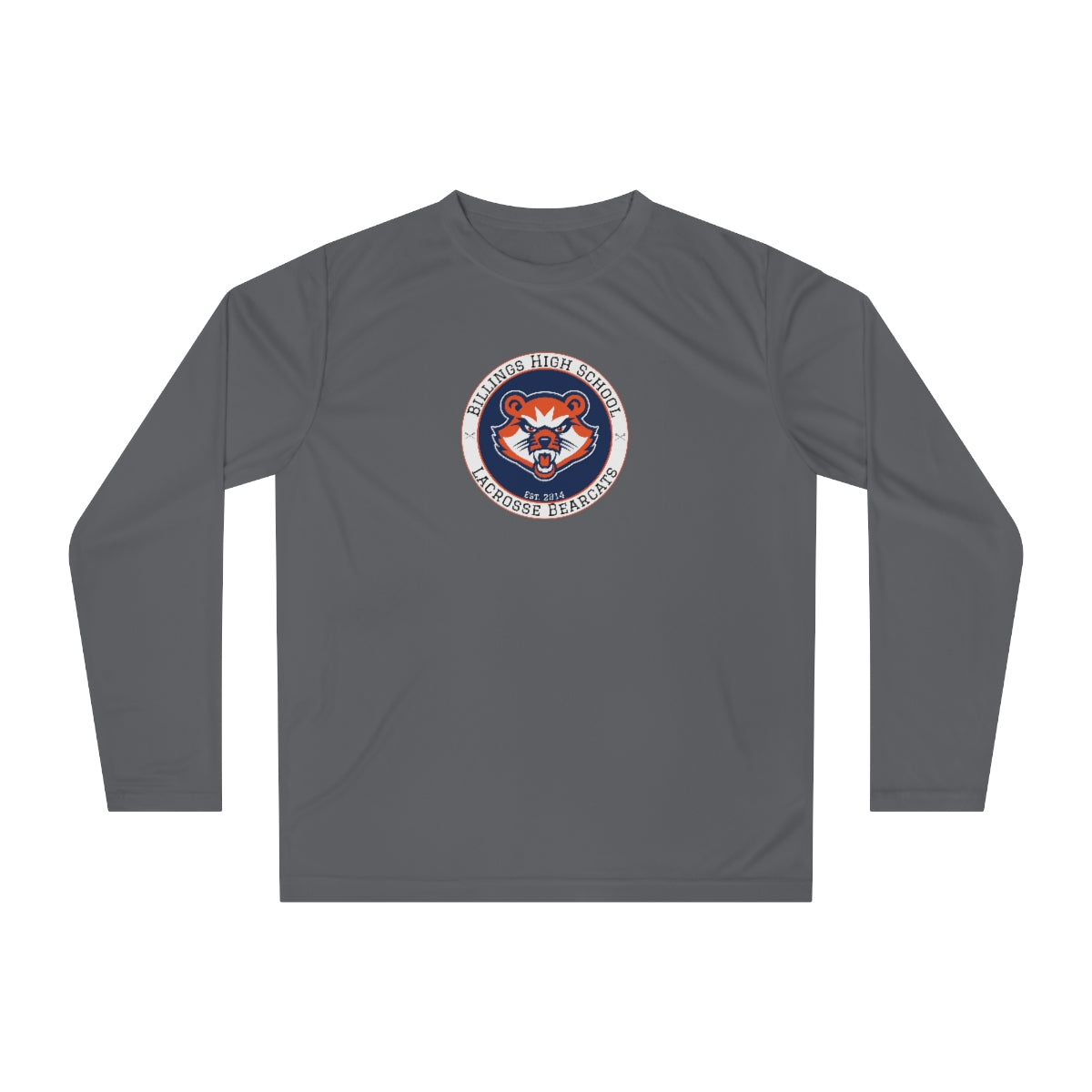 Adult Billings Bearcats Lacrosse Team 365 Performance Long Sleeve Shirt
