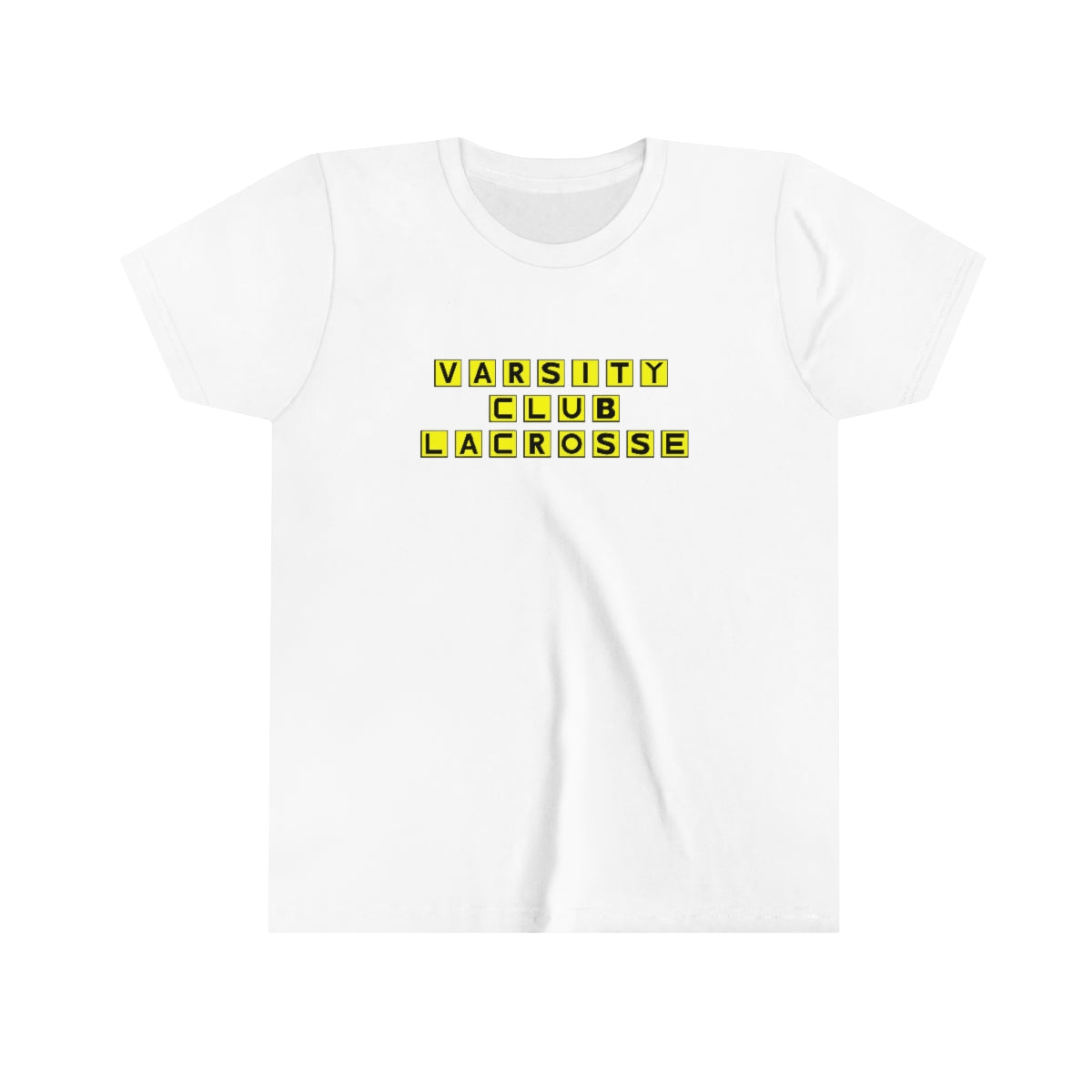 Youth Varsity Club Lacrosse Bella + Canvas Short Sleeve Tee - Waffle