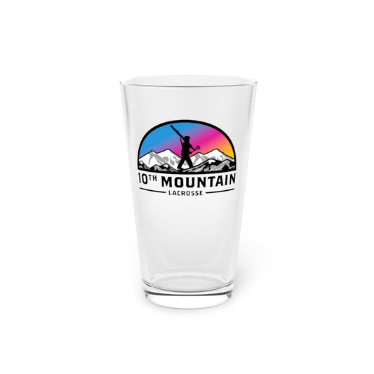 10th Mountain Lacrosse Pint Glass