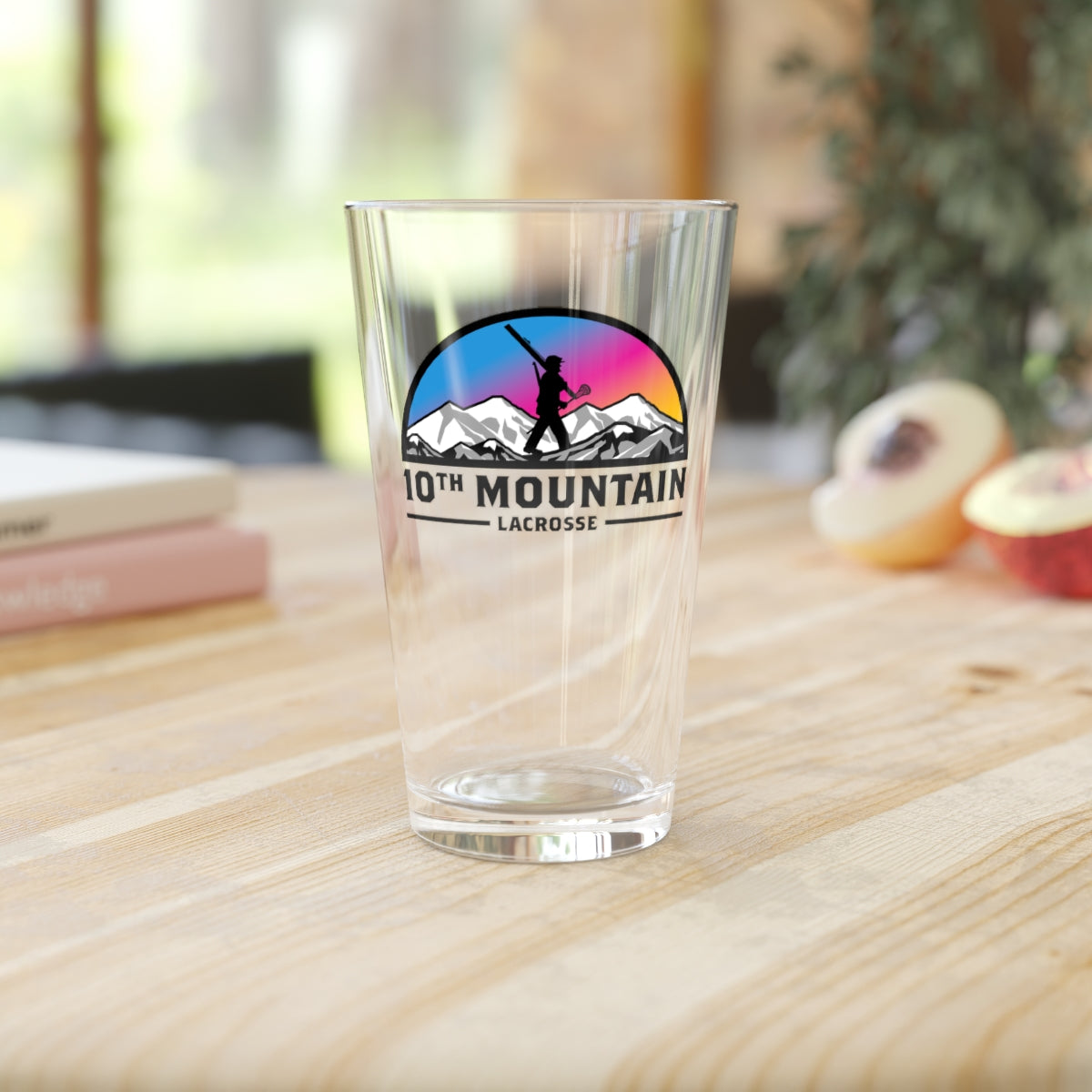 10th Mountain Lacrosse Pint Glass