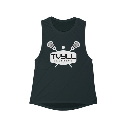 Women's TVYLL Lacrosse Bella + Canvas Flowy Scoop Muscle Tank
