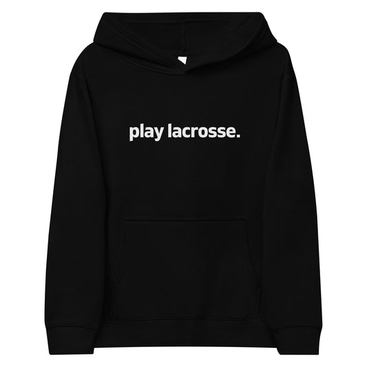 Youth play lacrosse Hoodie