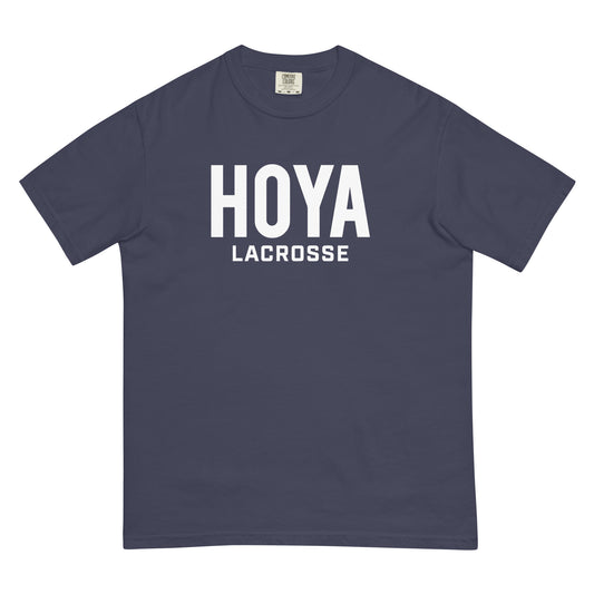 Adult Hoyas Lacrosse Comfort Colors T-shirt