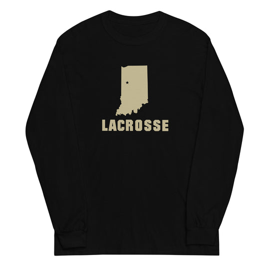 Adult Varsity Club Lacrosse Long Sleeve Shirt - Indiana