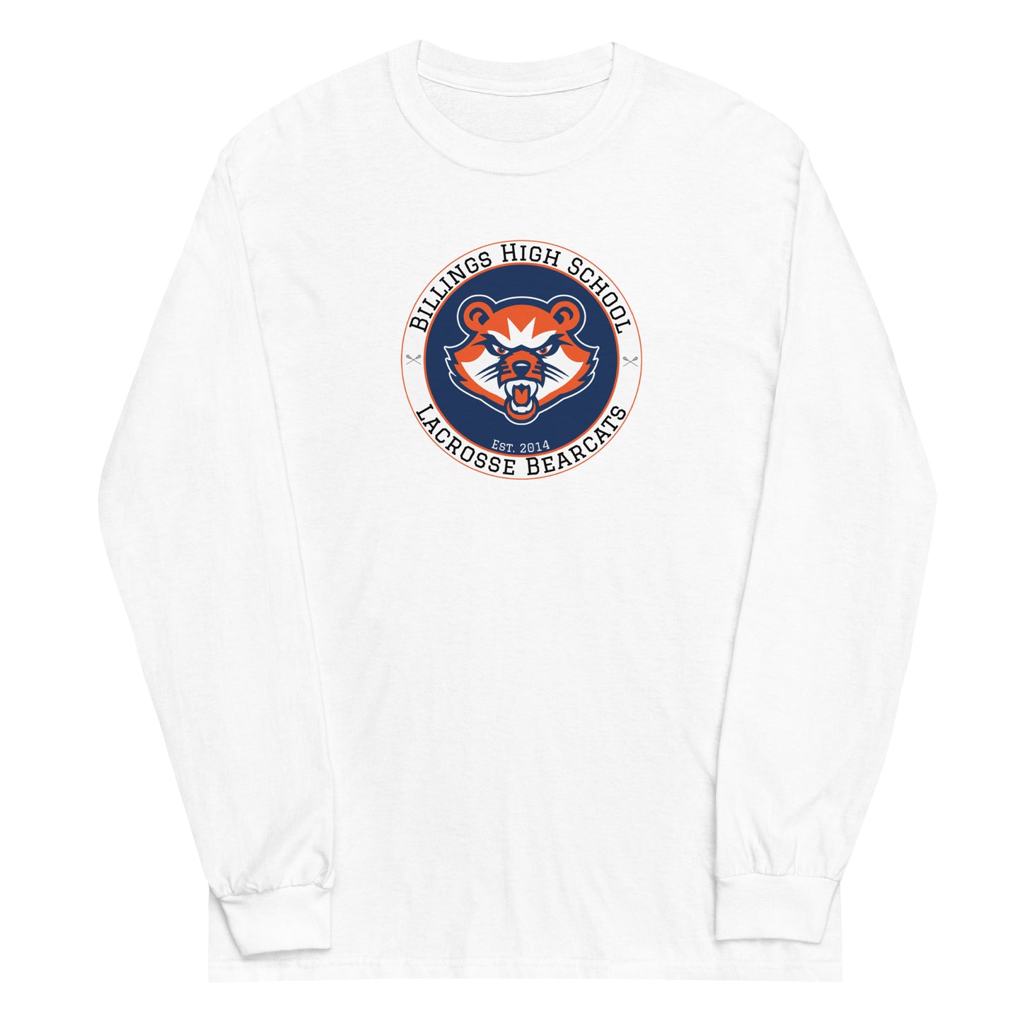 Adult Billings Bearcats Lacrosse Gildan Long Sleeve Shirt