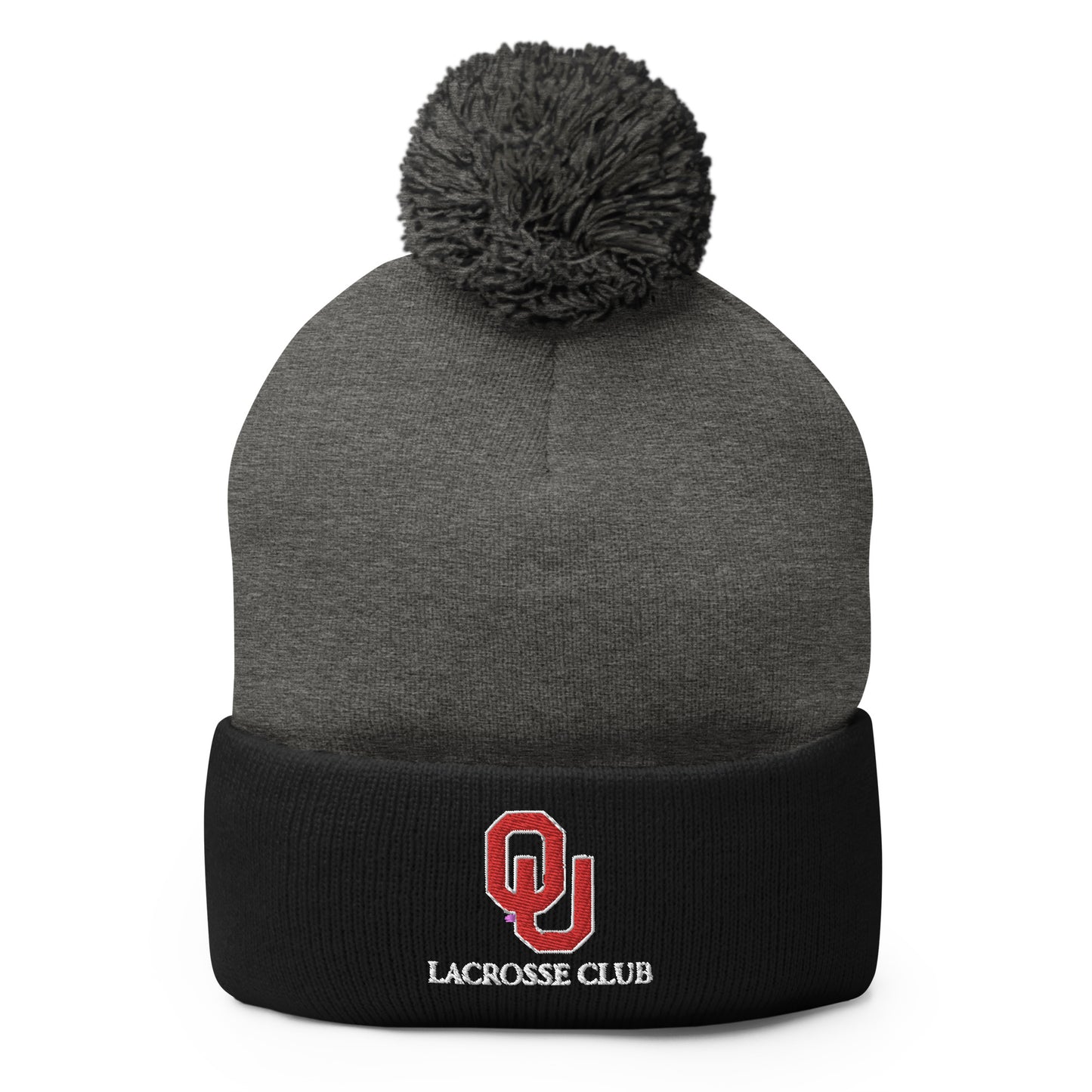 Oklahoma University Lacrosse Pom-Pom Beanie