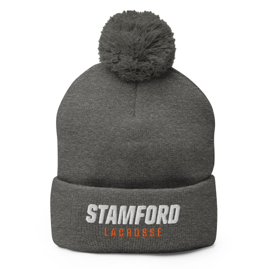 Stamford Lacrosse Pom-Pom Beanie