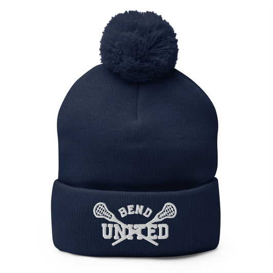 Bend United Lacrosse Pom-Pom Beanie