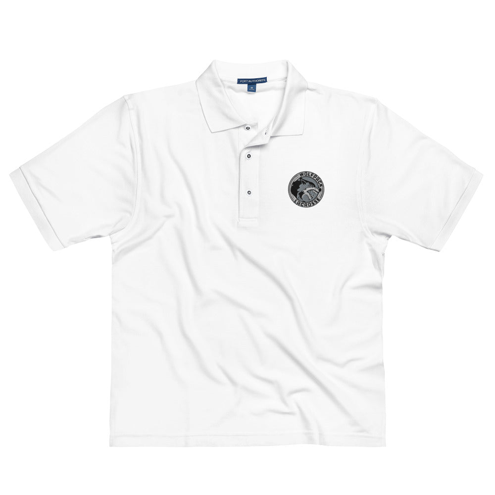 Adult Wolfpack Lacrosse Port Authority Premium Polo