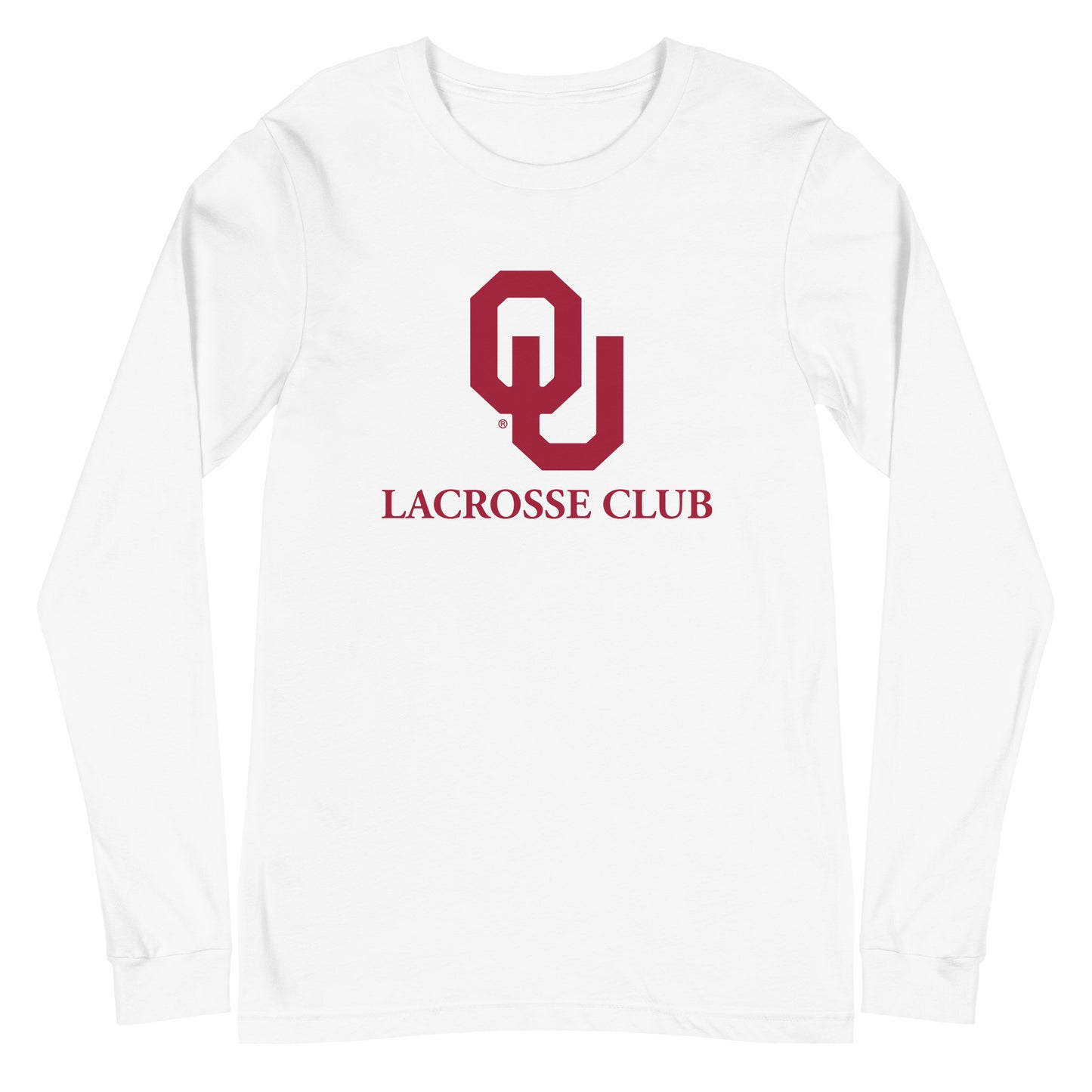 Adult Oklahoma University Lacrosse Long Sleeve Tee