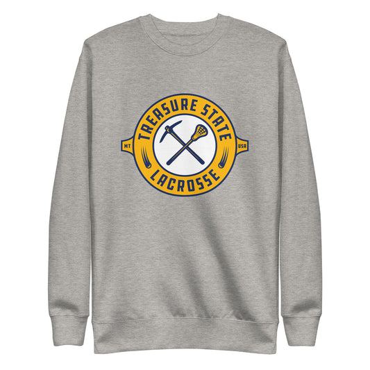 Adult Treasure State Lacrosse Cotton Heritage Premium Sweatshirt
