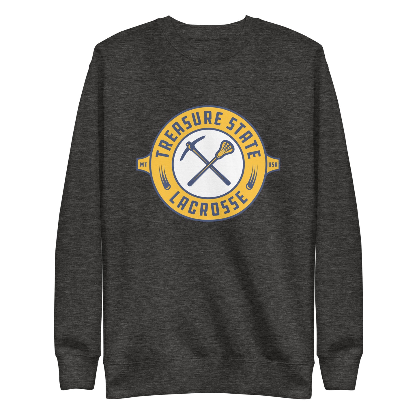 Adult Treasure State Lacrosse Cotton Heritage Premium Sweatshirt