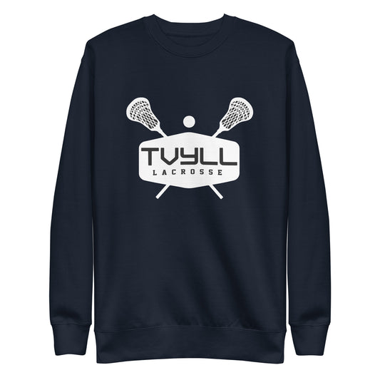 Adult TVYLL Lacrosse Cotton Heritage Premium Sweatshirt