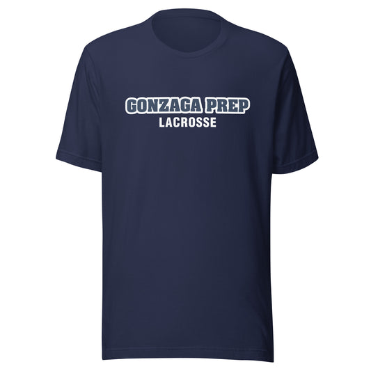 Adult Gonzaga Prep Lacrosse Bella + Canvas T-shirt