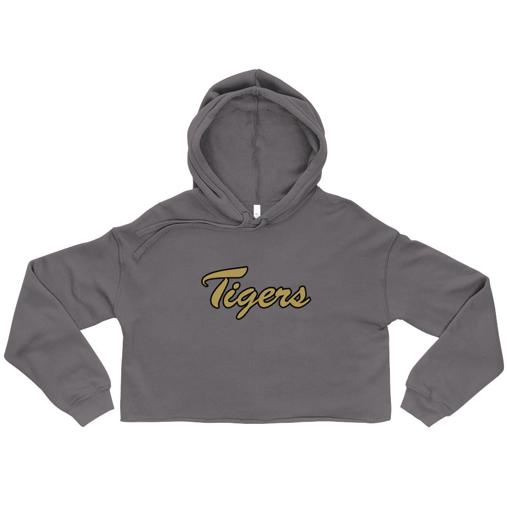 Adult Drip Tigers Lacrosse Bella + Canvas Crop Hoodie