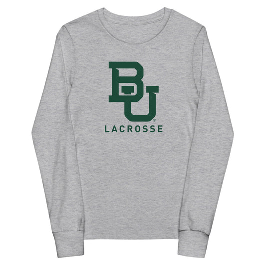 Youth Baylor Lacrosse Gildan Long Sleeve Tee