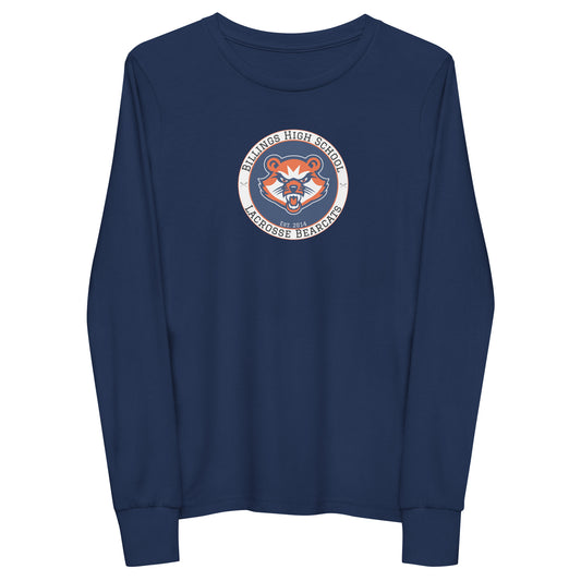 Youth Billings Bearcats Lacrosse Gildan Long Sleeve Tee