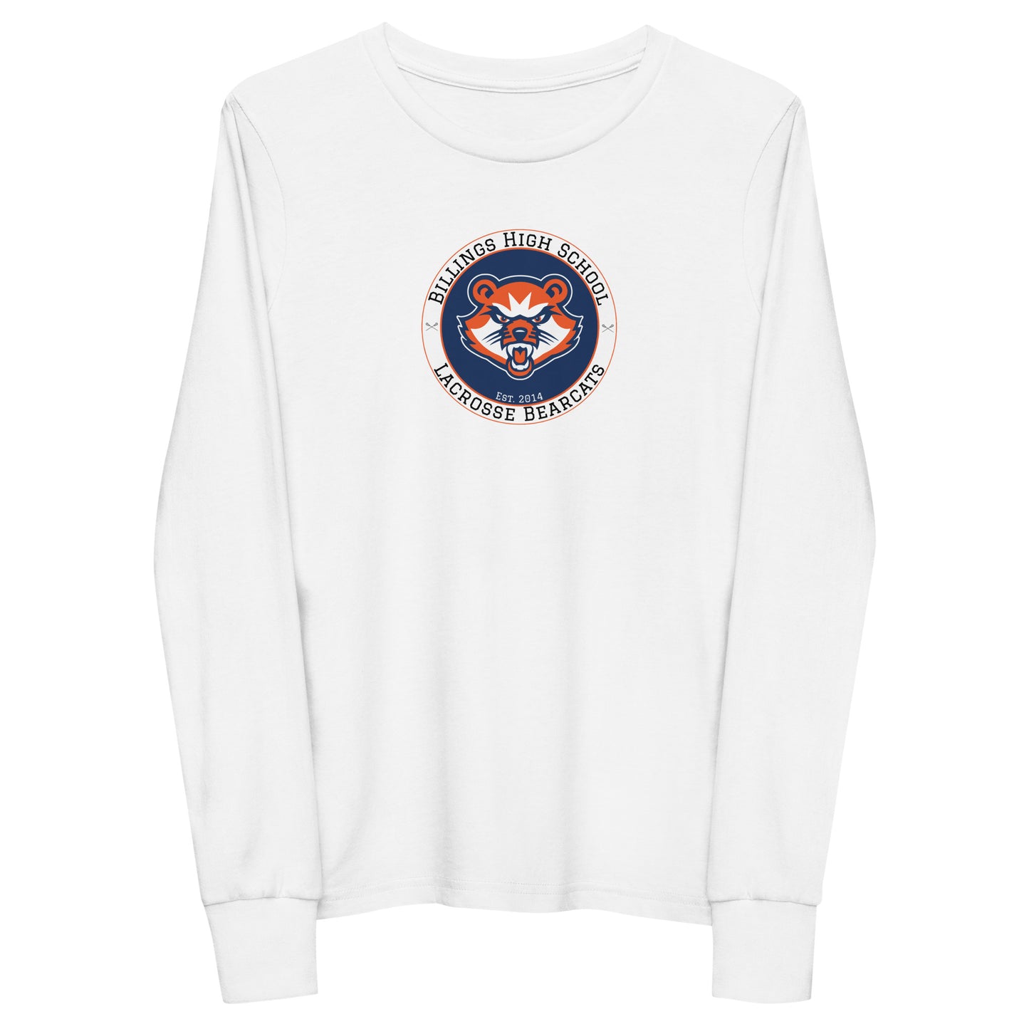 Youth Billings Bearcats Lacrosse Gildan Long Sleeve Tee