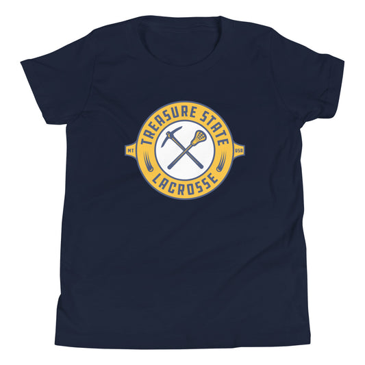 Youth Treasure State Lacrosse Bella + Canvas Short Sleeve T-Shirt