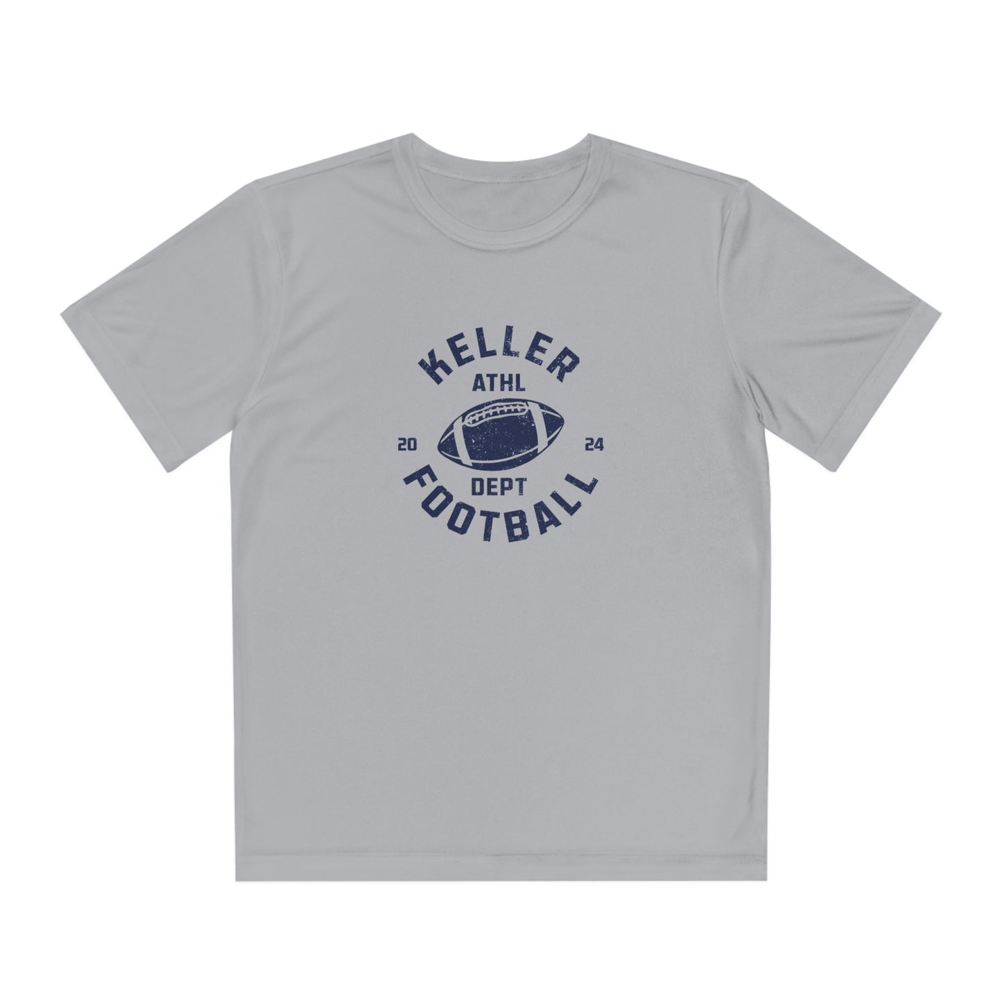 Youth Keller Football Sport-Tek Performance T-Shirt