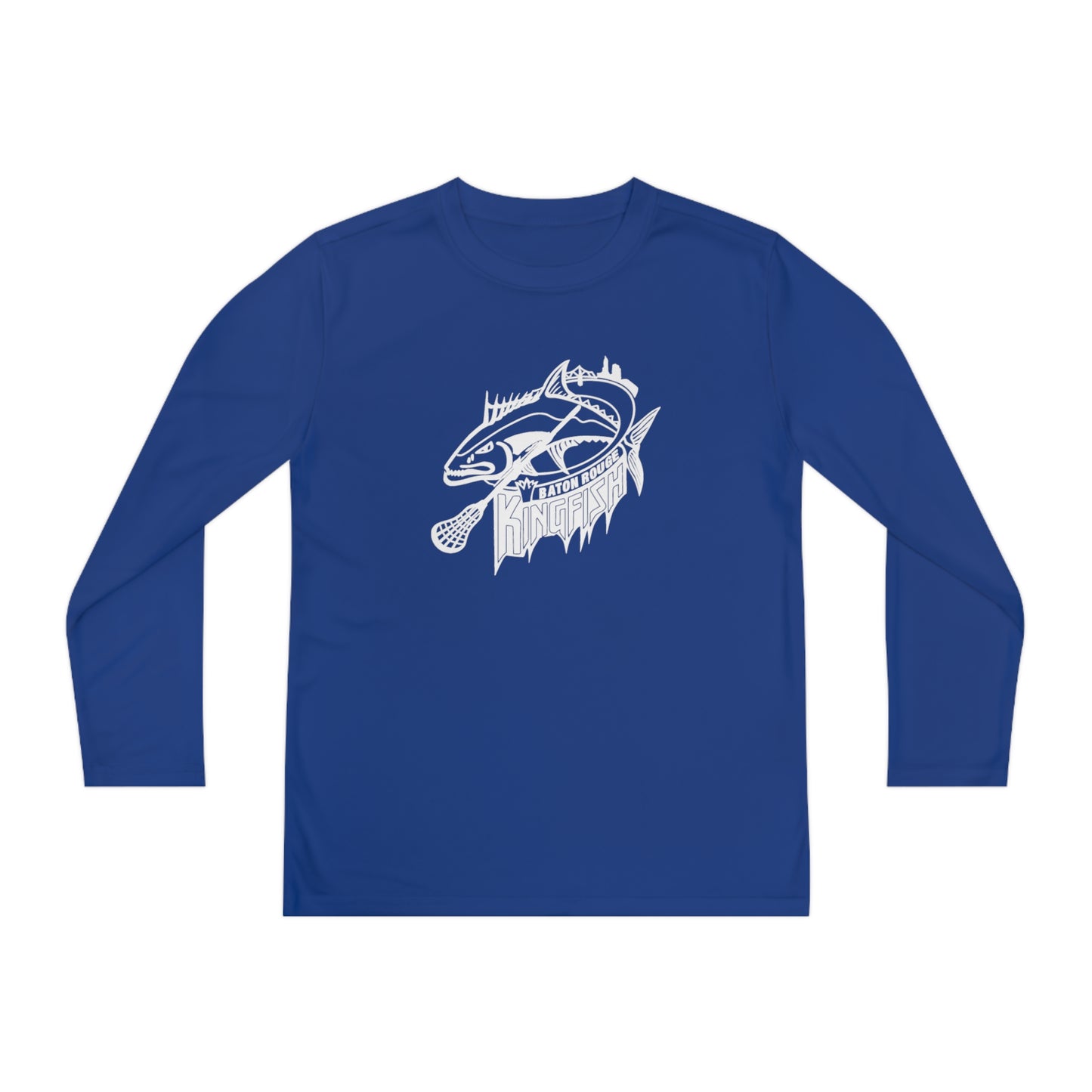 Youth Kingfish Lacrosse Sport-Tek Performance Long Sleeve Shirt