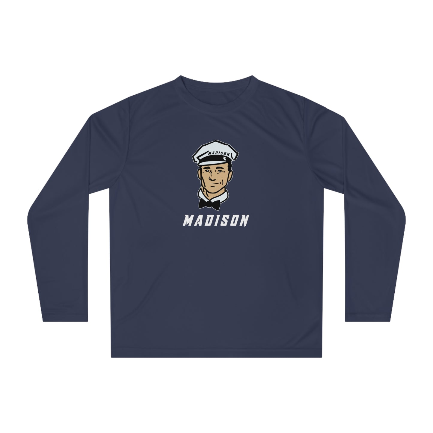 Adult Madison Milkmen Team 365 Performance Long Sleeve Shirt