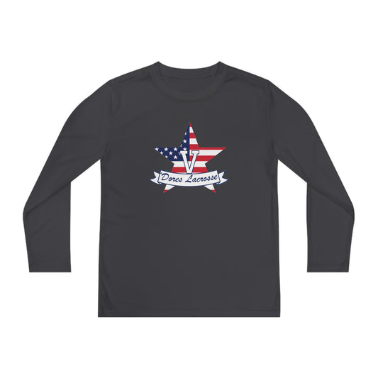 Youth Commodores Lacrosse Club Sport-Tek Performance Long Sleeve