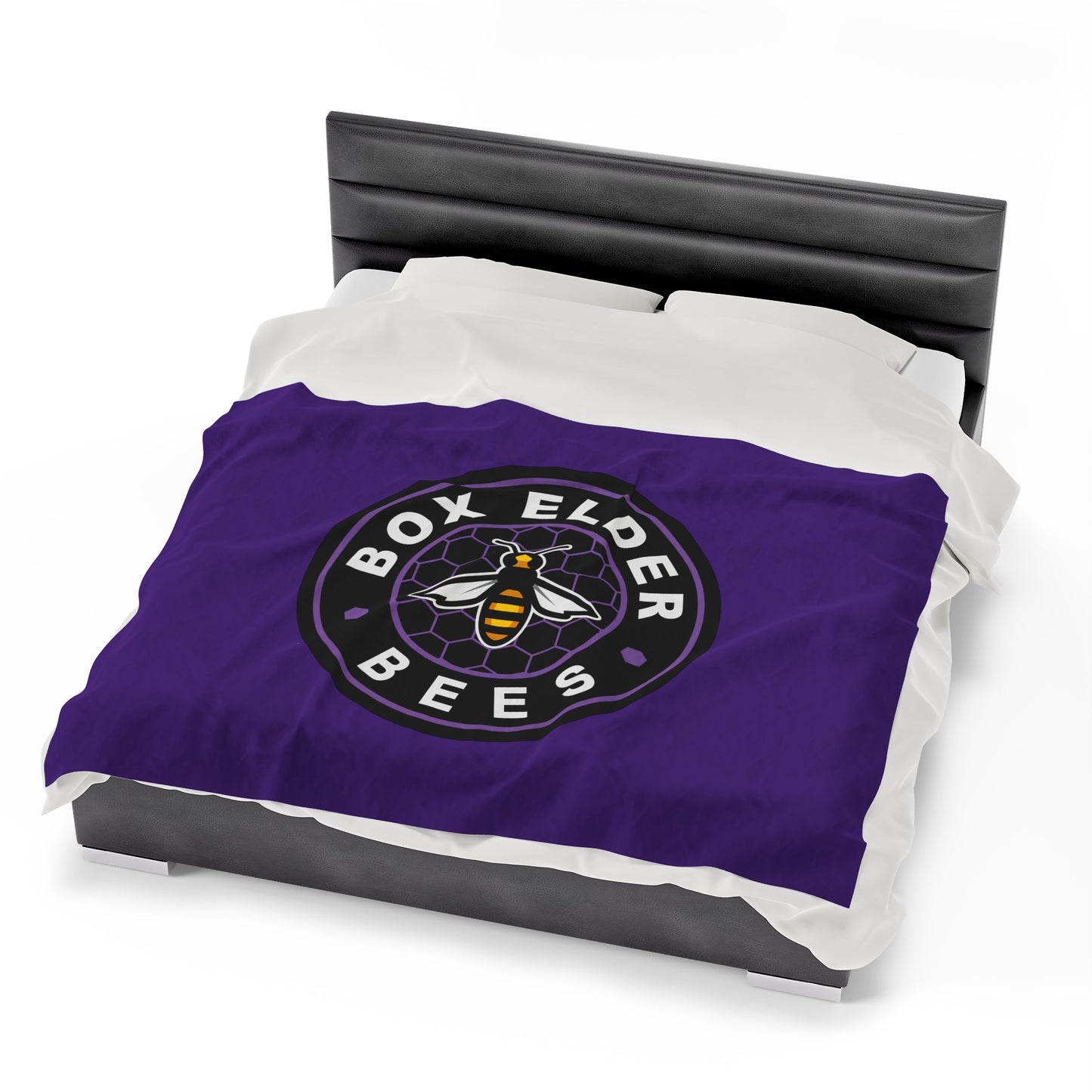 Box Elder Lacrosse Velveteen Plush Blanket