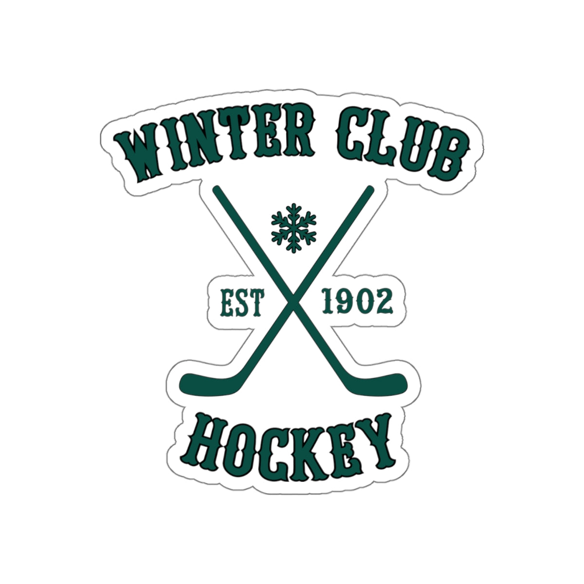 Winter Club Die-Cut Sticker