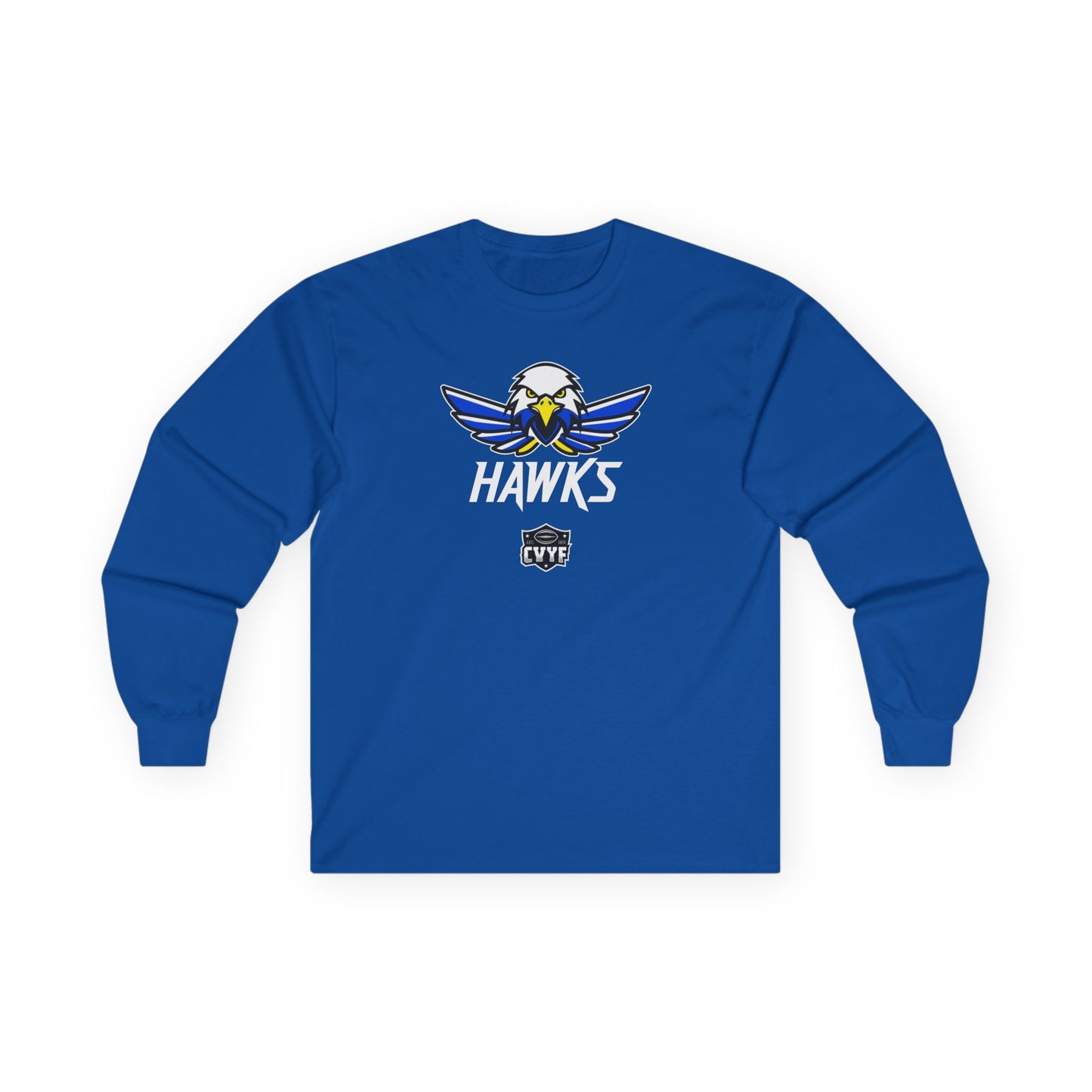 Adult Hawks Gildan Ultra Cotton Long Sleeve