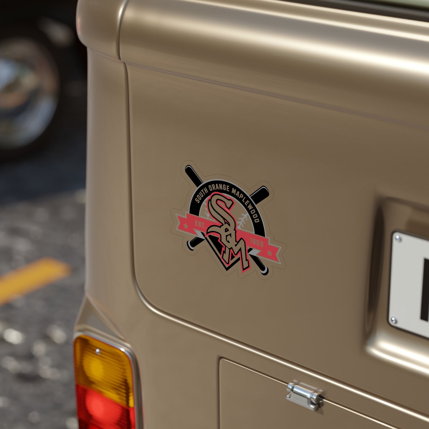 South Orange Maplewood Baseball Die-Cut Transparent Outdoor Stickers