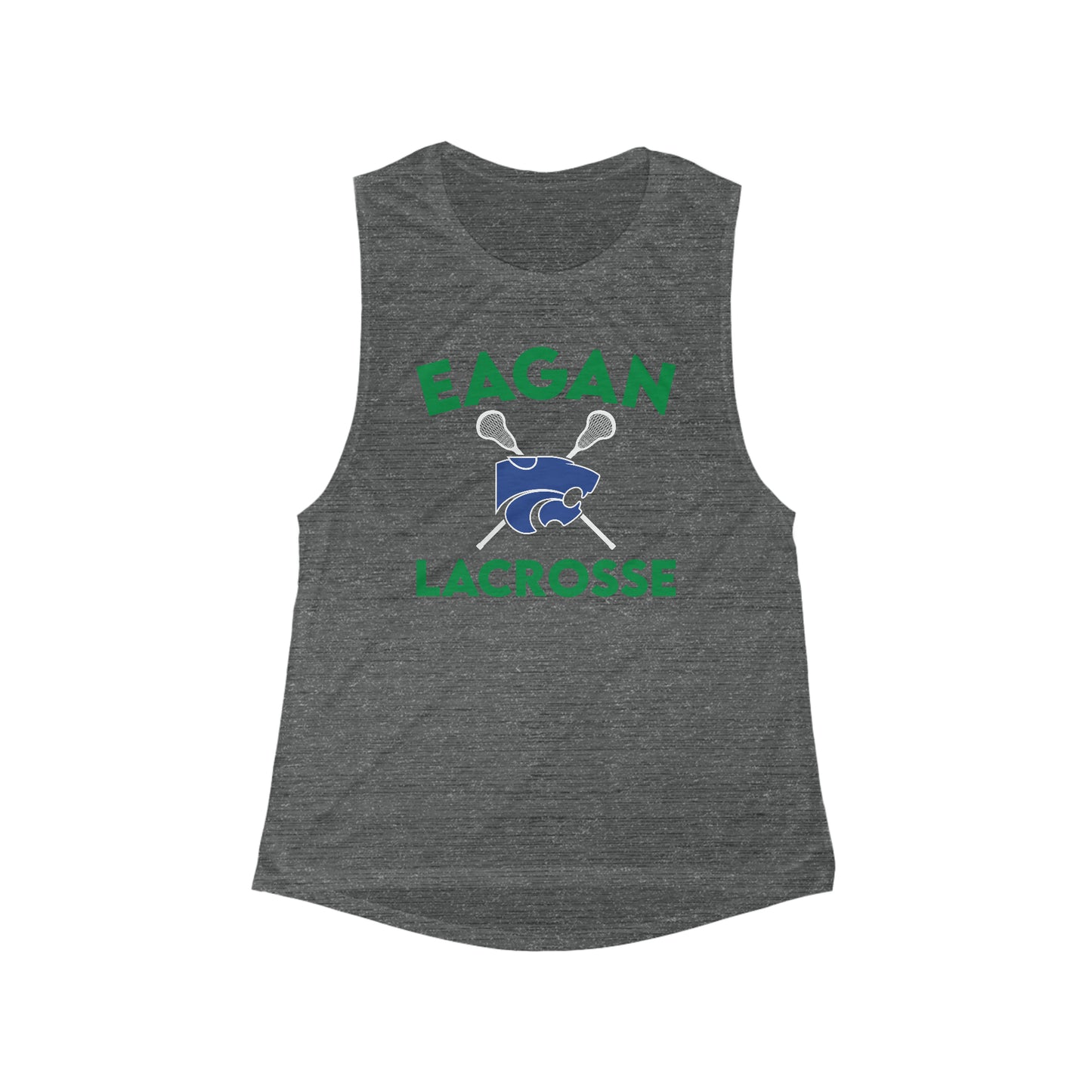 Women's Eagan Boys Lacrosse Bella + Canvas Flowy Scoop Sport Tank