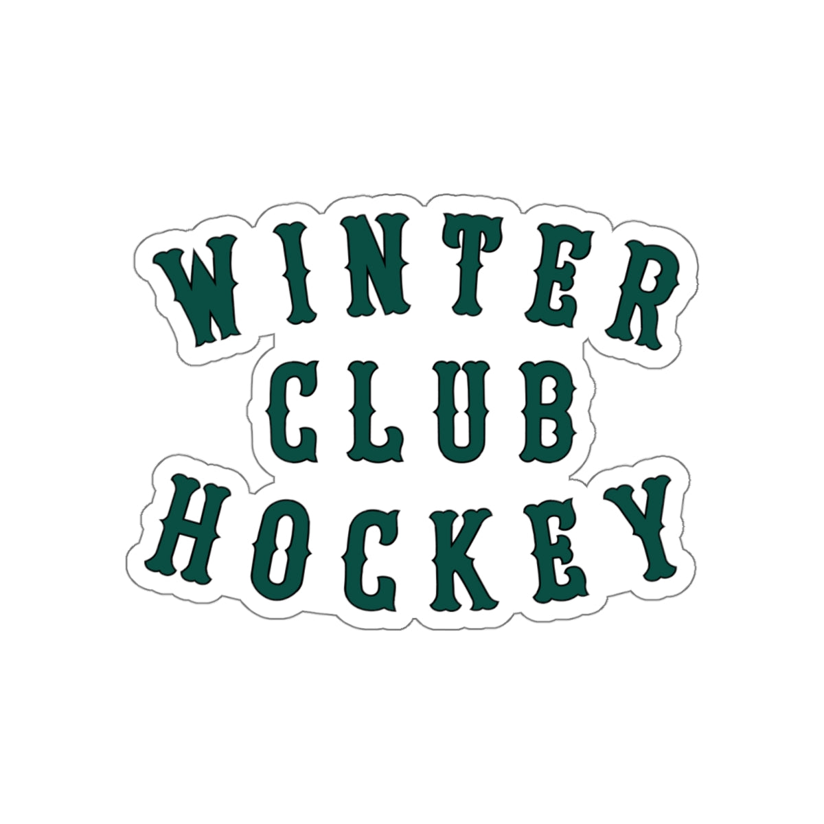 Winter Club Die-Cut Sticker