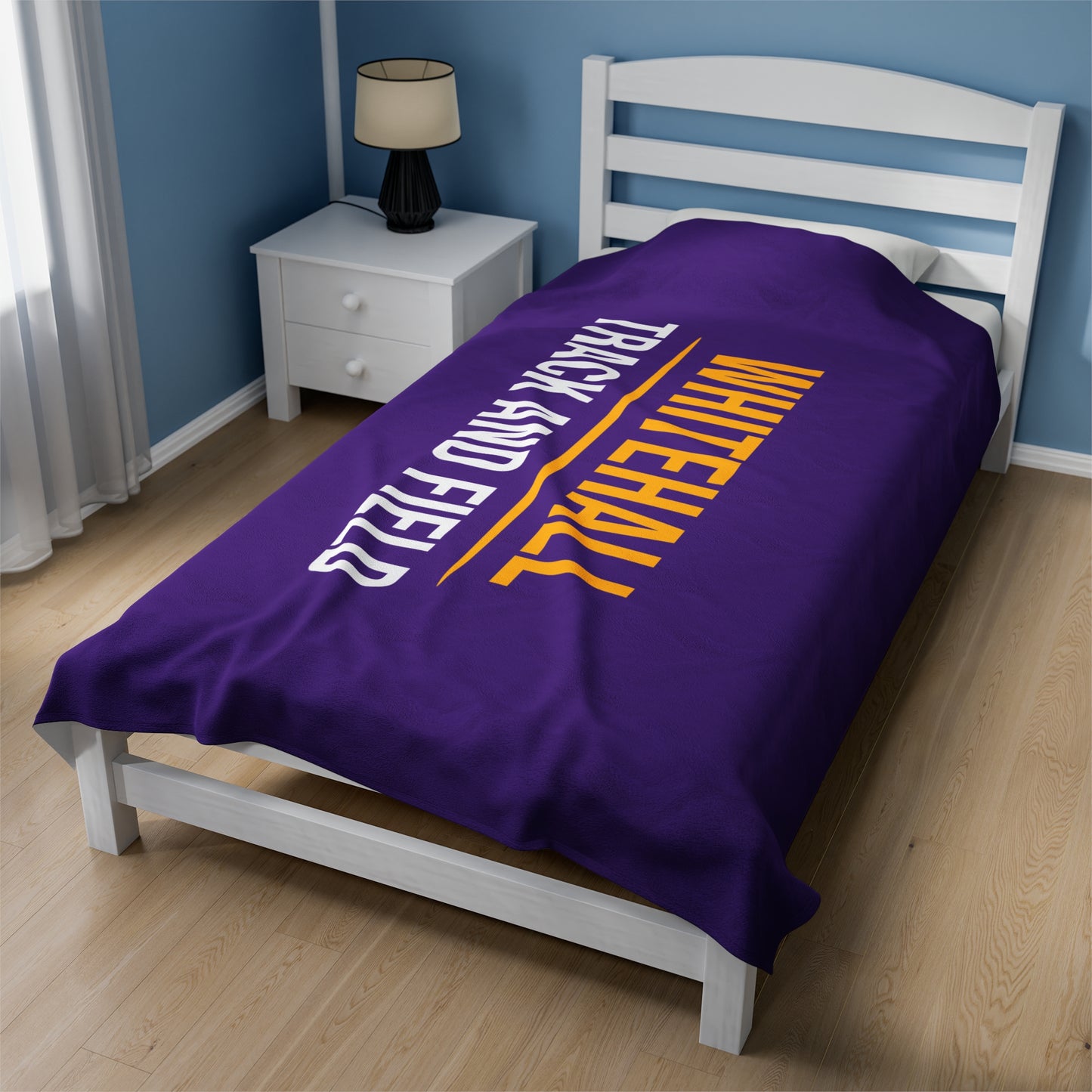 Whitehall Track Velveteen Plush Blanket (60" x 80")