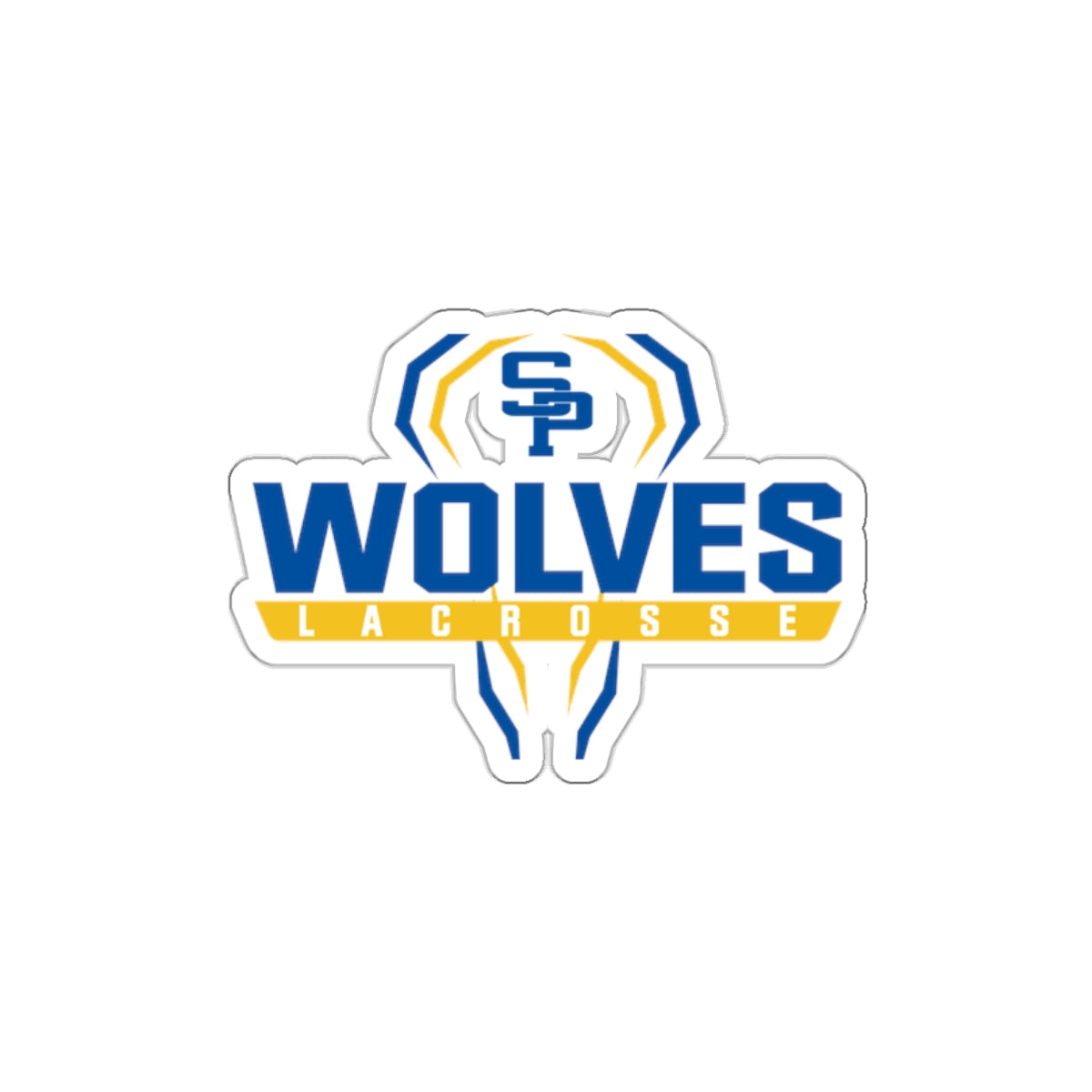 Saint Paul's Wolves Lacrosse Die Cut Stickers
