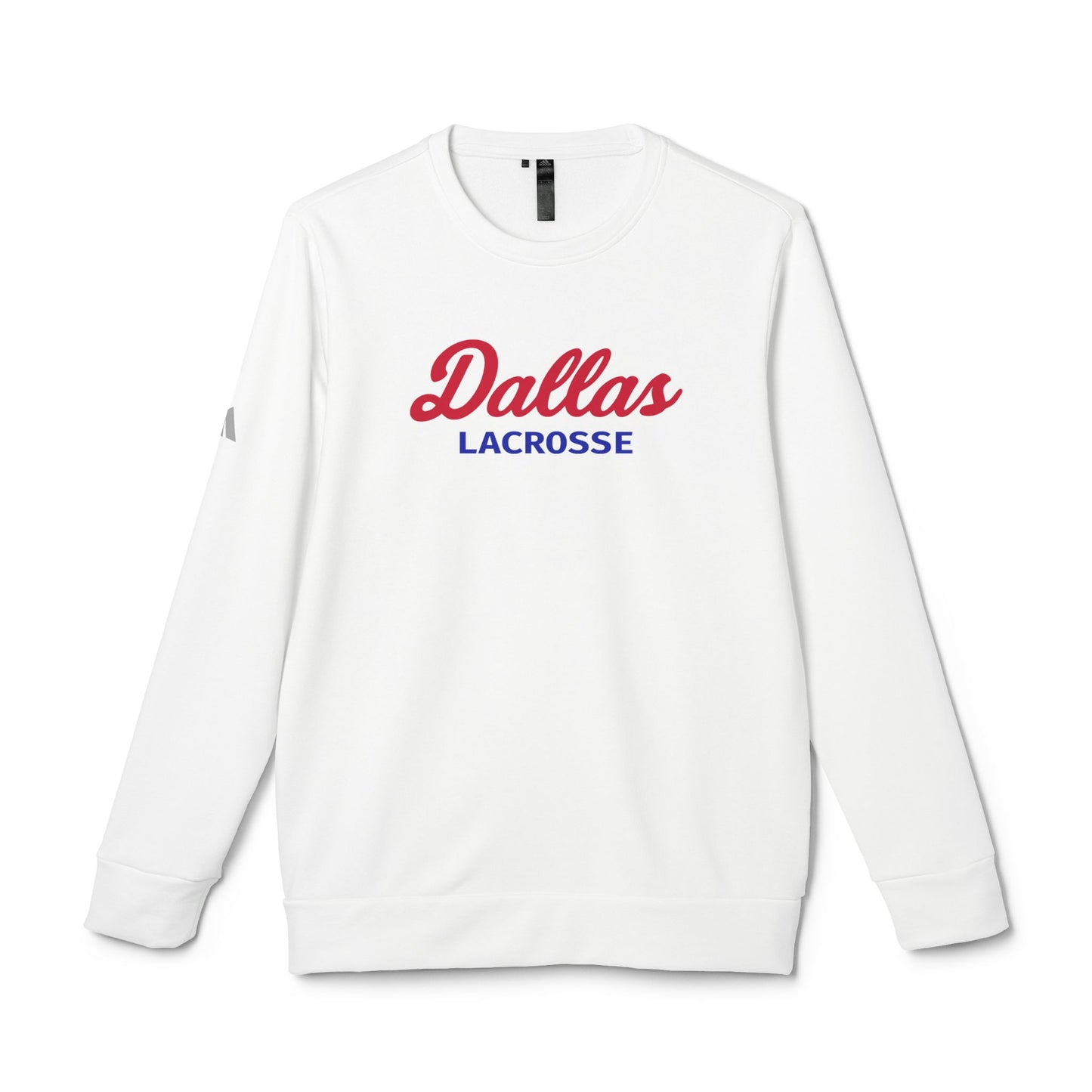 Adult SMU Lacrosse Adidas Fleece Crewneck Sweatshirt