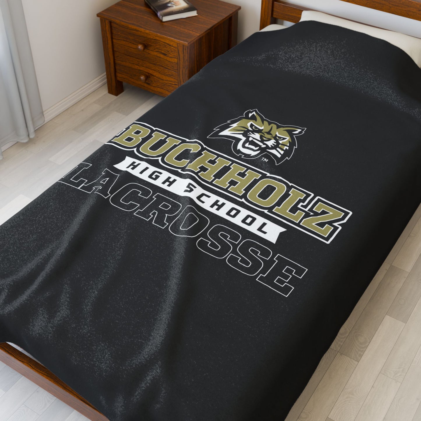 Buchholz Lacrosse Velveteen Plush Blanket (60" x 80")