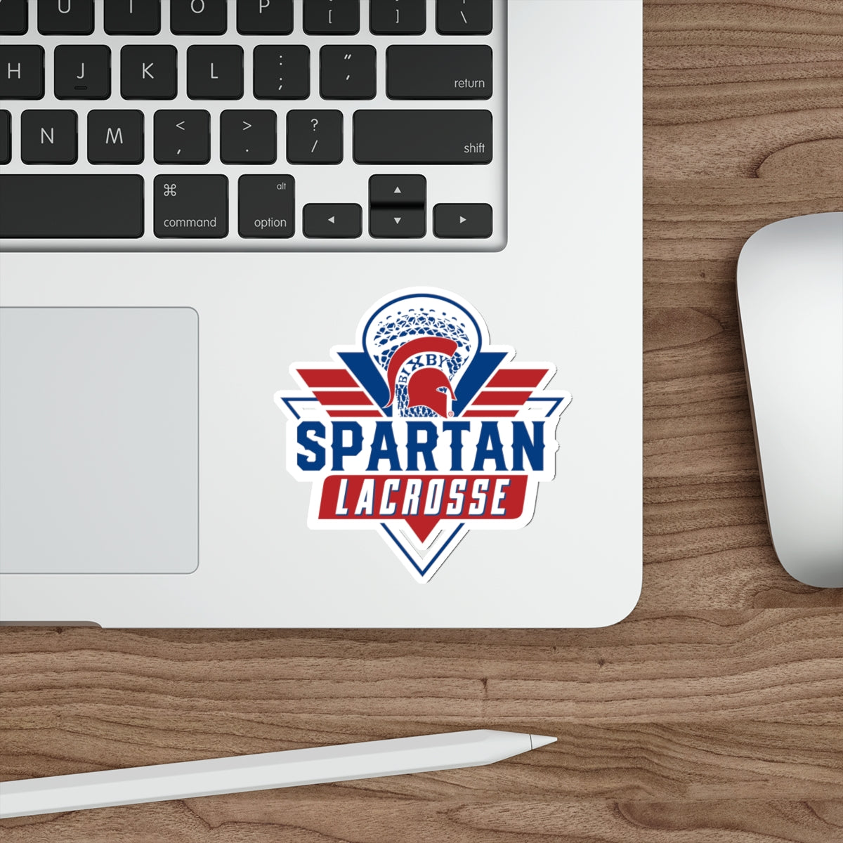 Bixby Spartan Lacrosse Die Cut Stickers