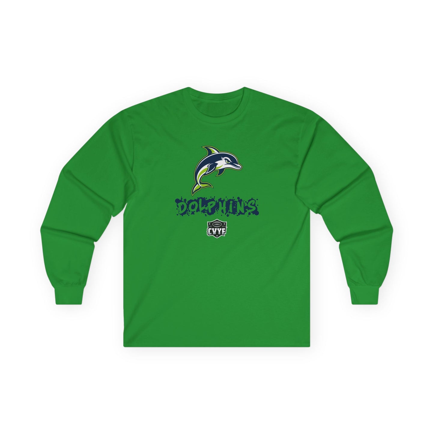 Adult Dolphins Gildan Ultra Cotton Long Sleeve