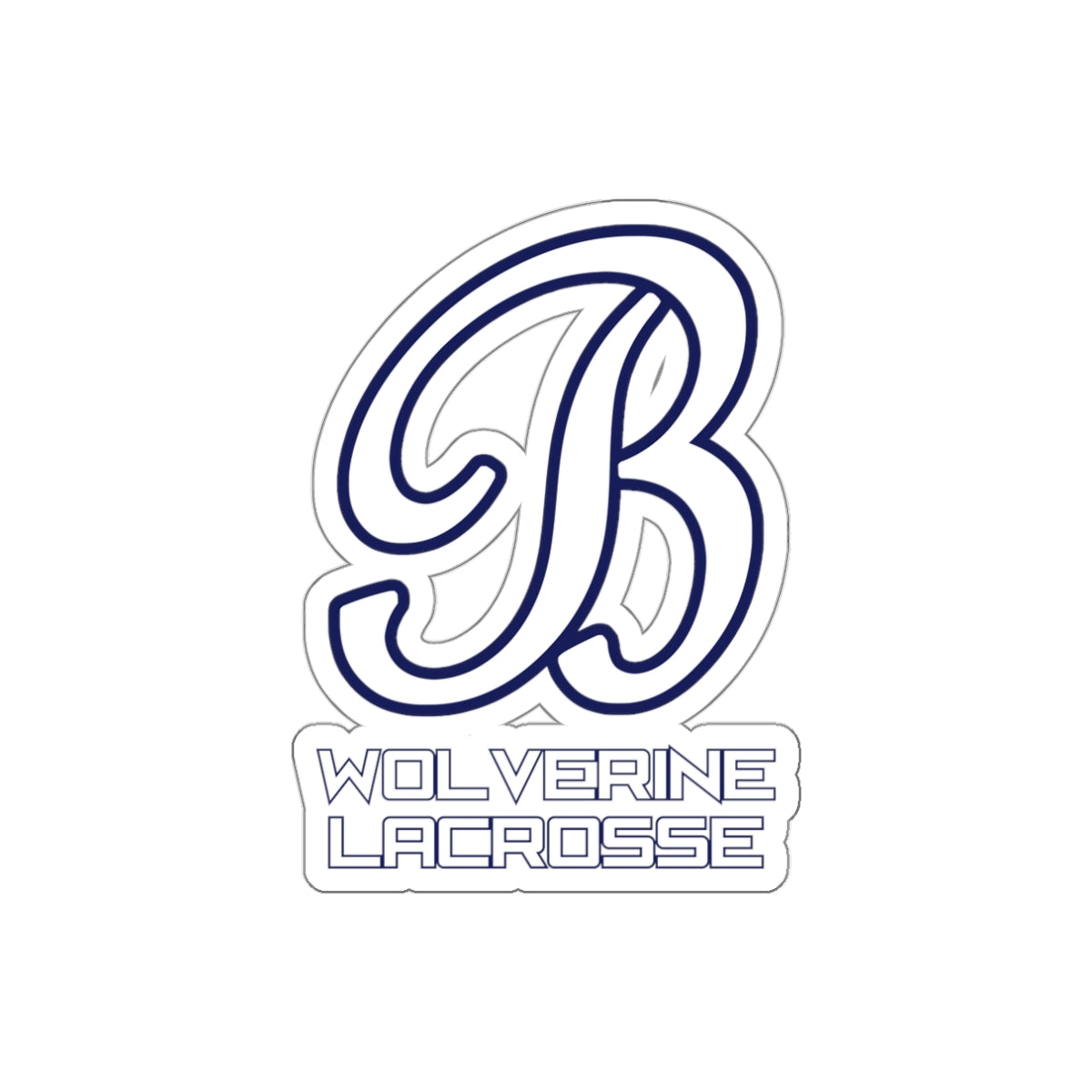 Bellevue Lacrosse Die-Cut Outdoor Sticker